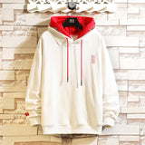 Elegance Two Color Hoodie With Rib Sleeves White, XS - Streetwear Hoodie - Slick Street