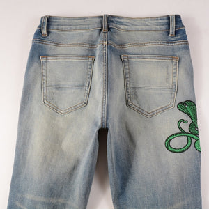 COBRA Snake Denim Jeans ,  - Streetwear Jeans - Slick Street