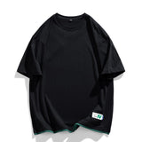 N Solid Label T-Shirt Black, XS - Streetwear T-Shirt - Slick Street