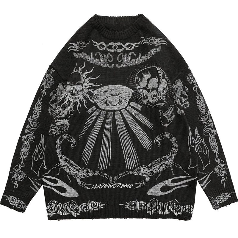 Demon Eye Sweater ,  - Streetwear Sweater - Slick Street