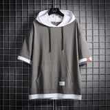 Hygge Color Block Hoodie Gray, XS - Streetwear Hoodie - Slick Street