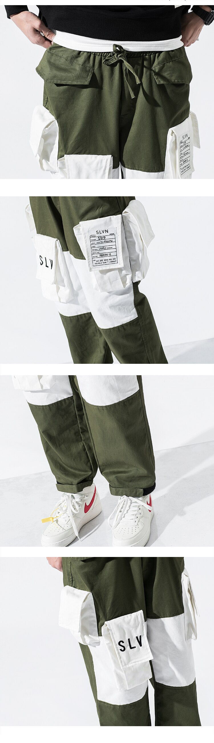 SLVN Elastic Ankle Pants ,  - Streetwear Pants - Slick Street