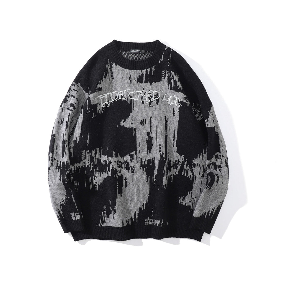 Jacquard Two Tone Sweater ,  - Streetwear Sweater - Slick Street