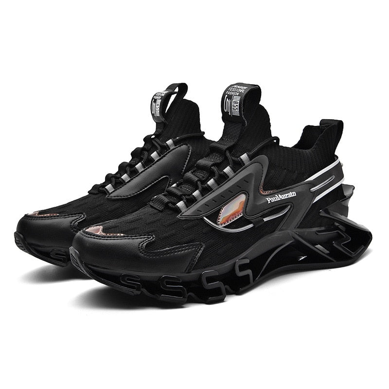 P2 Knife Edge Sneakers Black, 39 - Streetwear Shoes - Slick Street