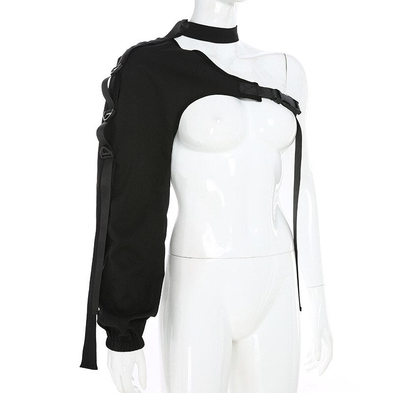One Shoulder Top ,  - Streetwear Tops - Slick Street