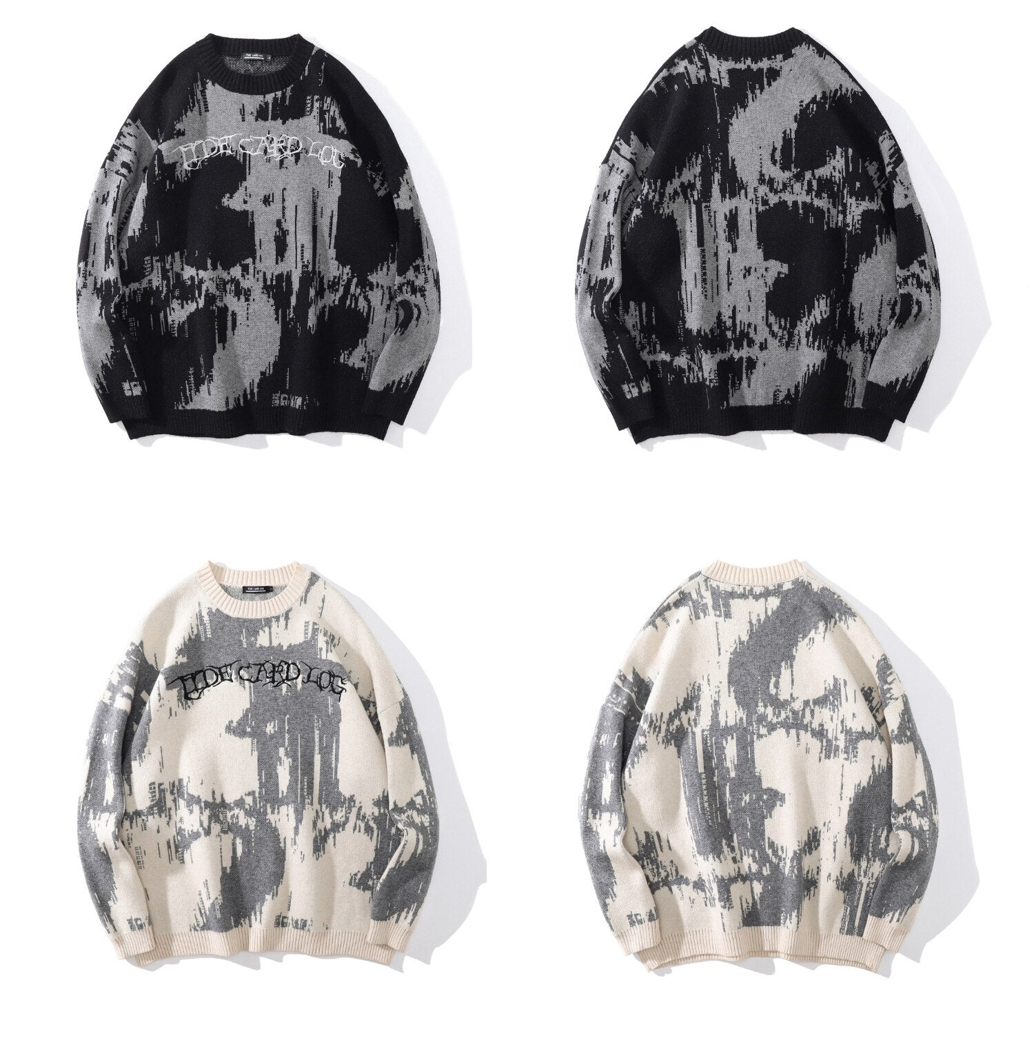 Jacquard Two Tone Sweater ,  - Streetwear Sweater - Slick Street