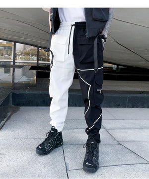 VXR1 Reflective Cargo Pants ,  - Streetwear Cargo Pants - Slick Street