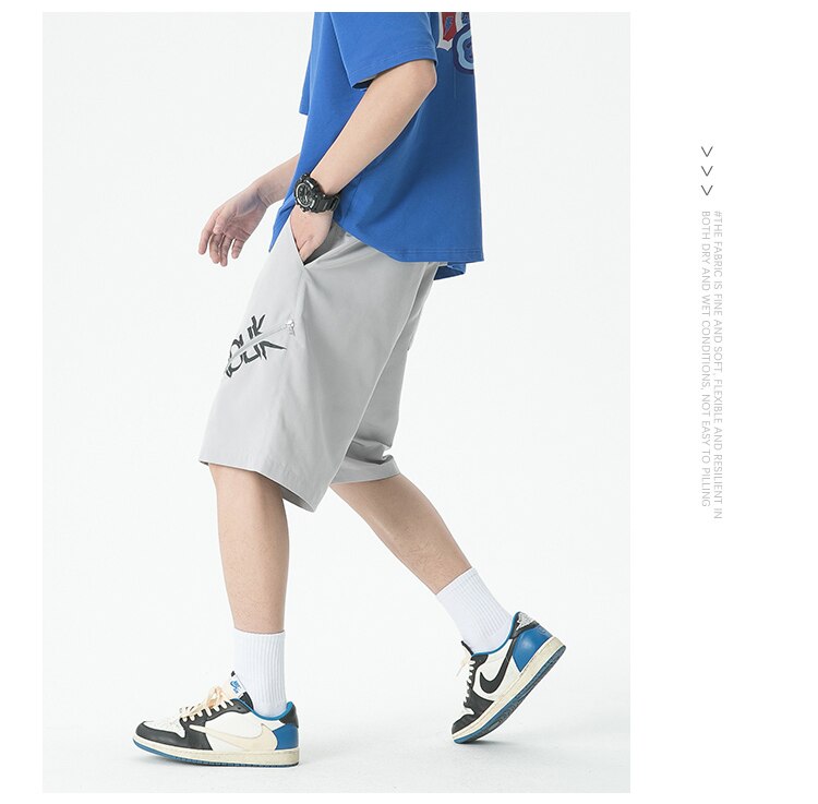 Y2K Centered Zipper Style Shorts ,  - Streetwear Shorts - Slick Street