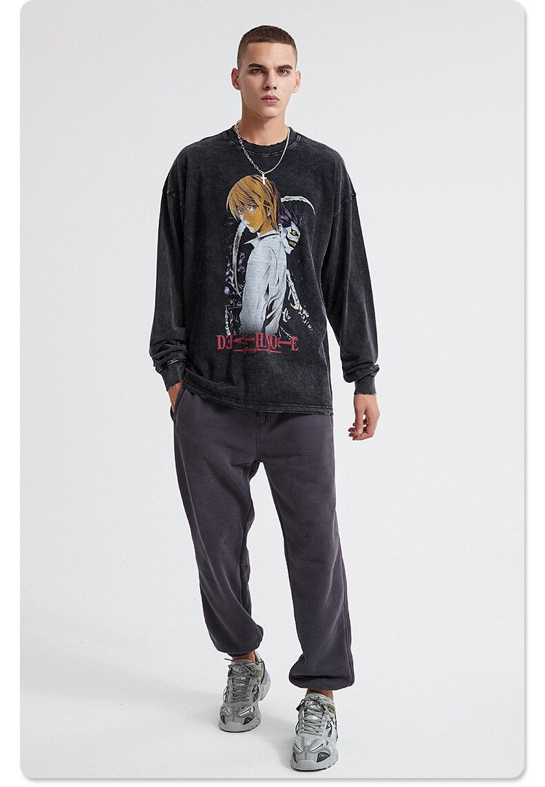 Death Note Anime Sweatshirt , - Streetwear Sweatshirts - Slick Street