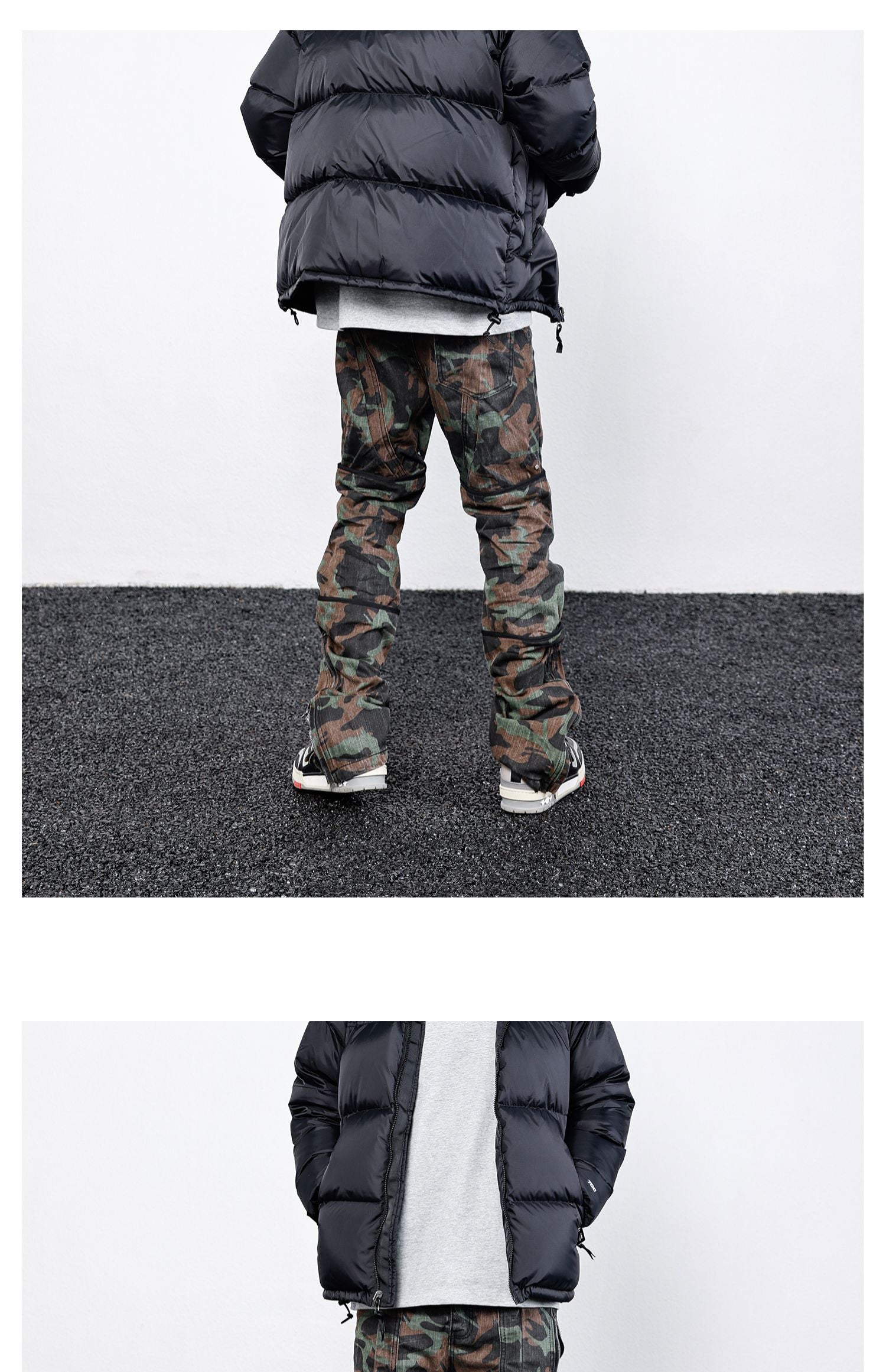 Camo R1 Full Length Pants ,  - Streetwear Pants - Slick Street