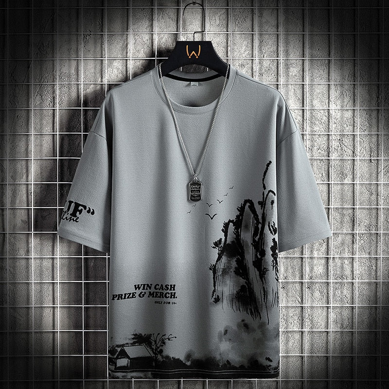 Shadow Forest T-Shirt Gray, XS - Streetwear T-Shirts - Slick Street