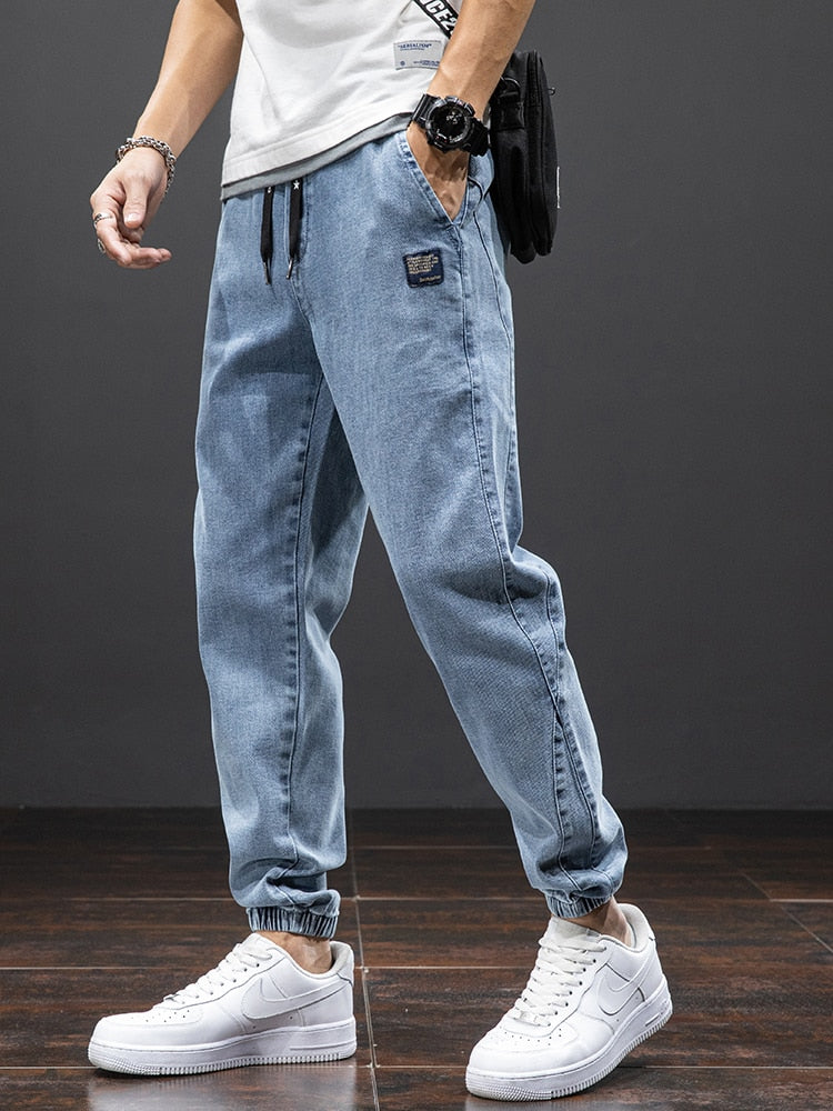 JYF Streetwear Denim Pants Blue, M - Streetwear Pants - Slick Street