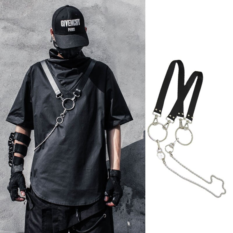 Maille Armor T-Shirt with Chain Black with Chain, XS - Streetwear T-Shirts - Slick Street