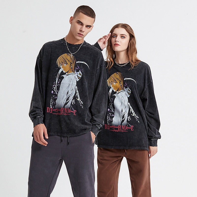 Death Note Anime Sweatshirt , - Streetwear Sweatshirts - Slick Street