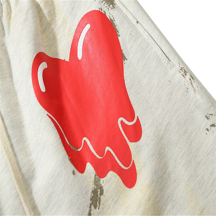 EU Saint Red Heart Shorts ,  - Streetwear Shorts - Slick Street