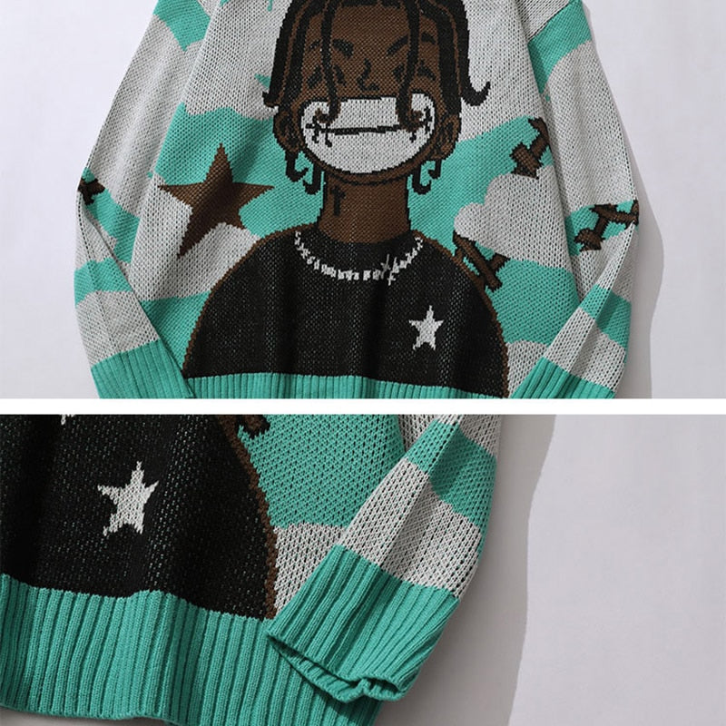 Anime Rapper Sweater ,  - Streetwear Sweatshirt - Slick Street