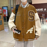 He'lo Optics Varsity Jacket Khaki, XS - Streetwear Jacket - Slick Street