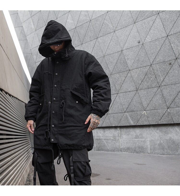 Black Out V1 Trench Coat ,  - Streetwear Jacket - Slick Street