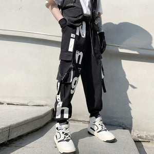 Co-Type R08 Cargo Joggers XS, Black - Streetwear Cargo Pants - Slick Street