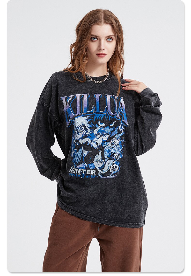 Killua Rookie Hunter Sweatshirt , - Streetwear Sweatshirts - Slick Street