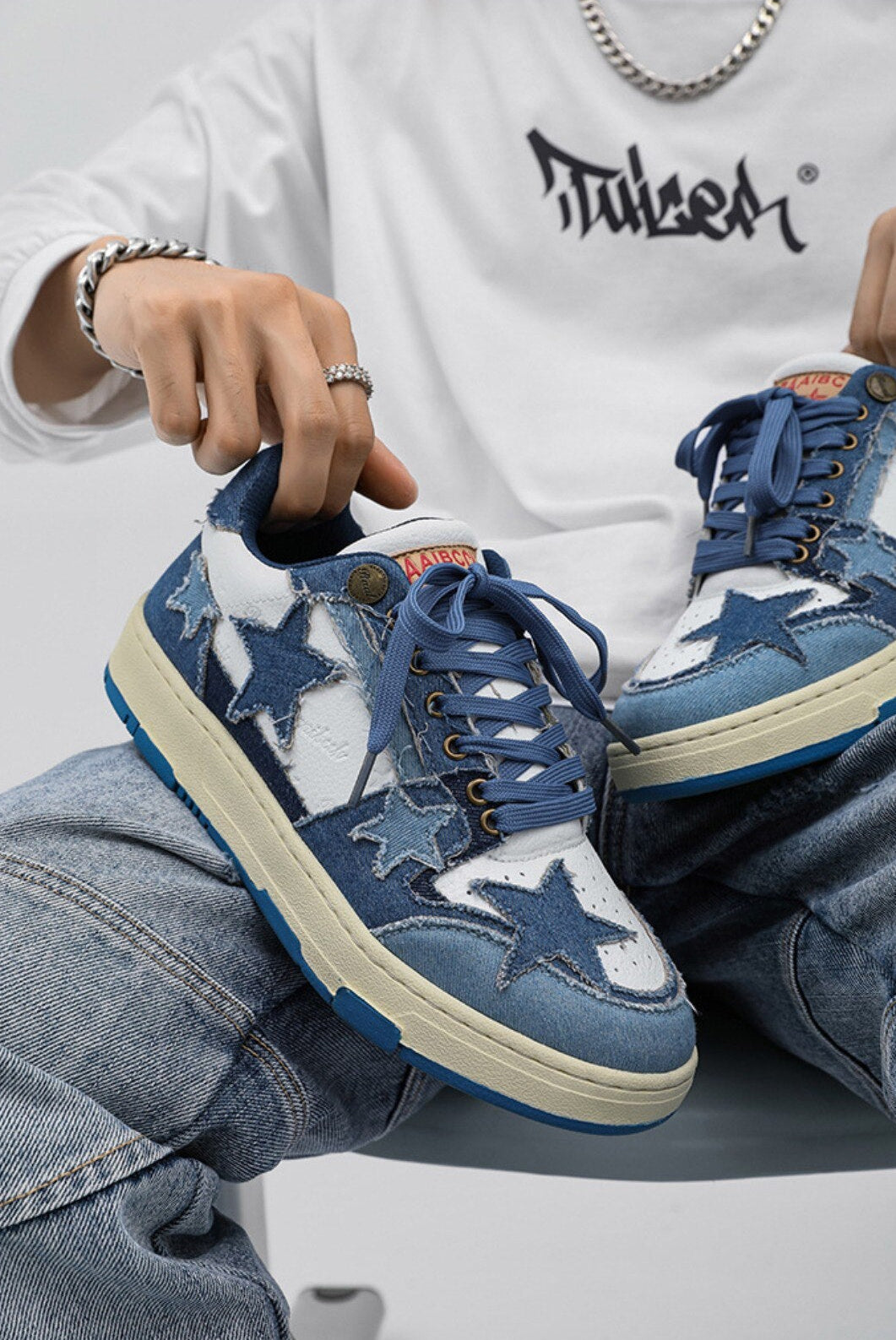 Star Eli1 Skate Sneakers - Blue ,  - Streetwear Shoes - Slick Street