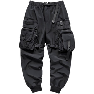 BlackOut Cargo Pants V2 XS, Black - Streetwear Cargo Pants - Slick Street
