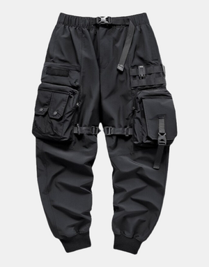 BlackOut Cargo Pants V2 , - Streetwear Cargo Pants - Slick Street