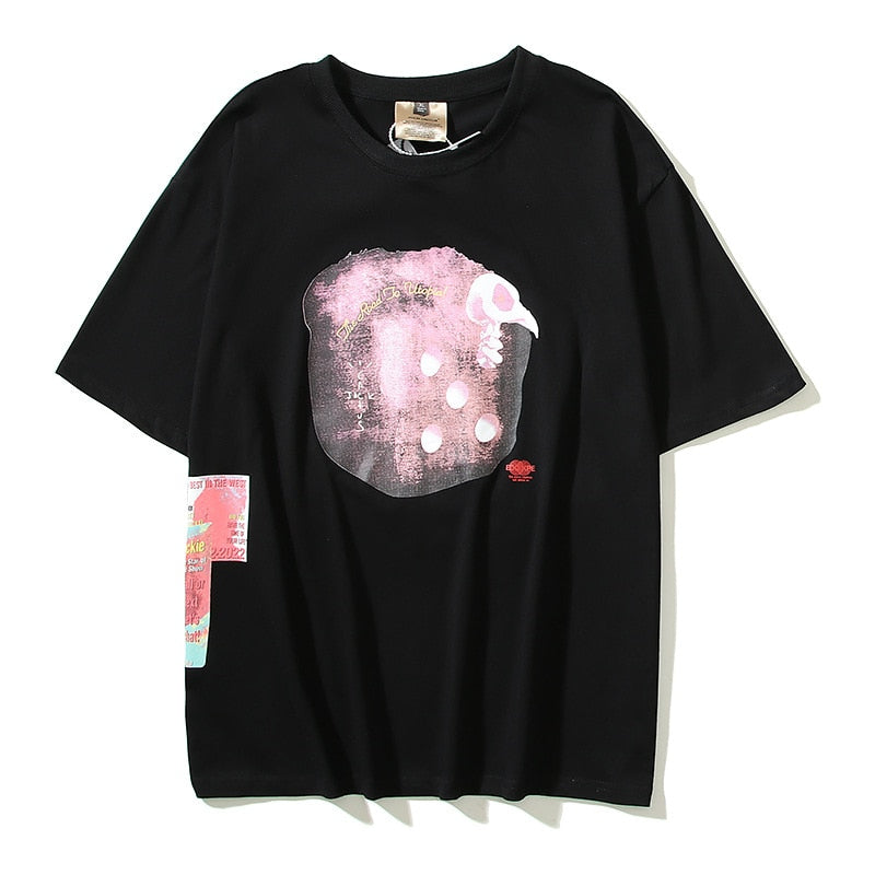 Skull Dice Loose-Fit T-Shirt Black, XS - Streetwear T-Shirts - Slick Street