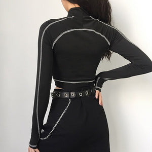 Sure Slim Cropped Top ,  - Streetwear Tops - Slick Street