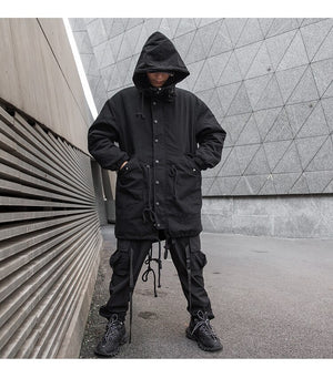 Black Out V1 Trench Coat ,  - Streetwear Jacket - Slick Street