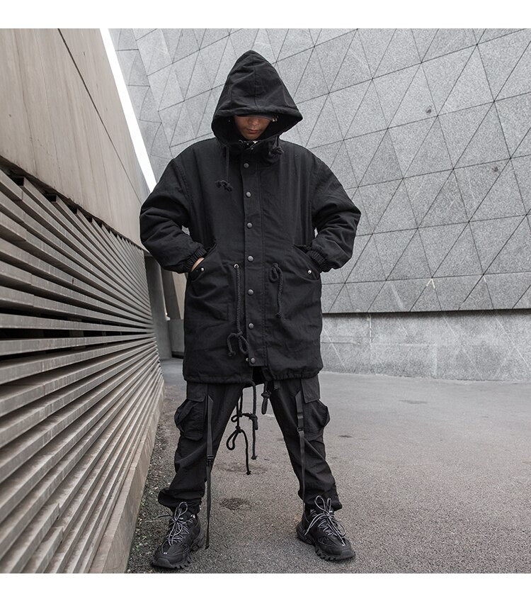 Black Out V1 Trench Coat ,  - Streetwear Jacket - Slick Street