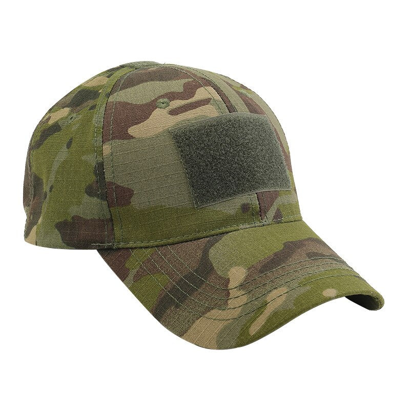 Military Cap Green CP, One Size - Streetwear Accessories - Slick Street