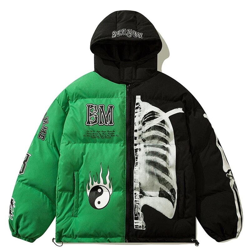 【yinandyang】Reversible jacket, cream Yin Yang Skeleton Jacket – Slick Street