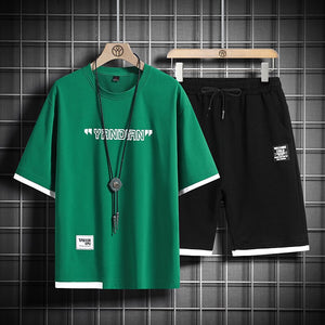 YRNDIAN 2 Piece Set ,  - Streetwear Tee - Slick Street