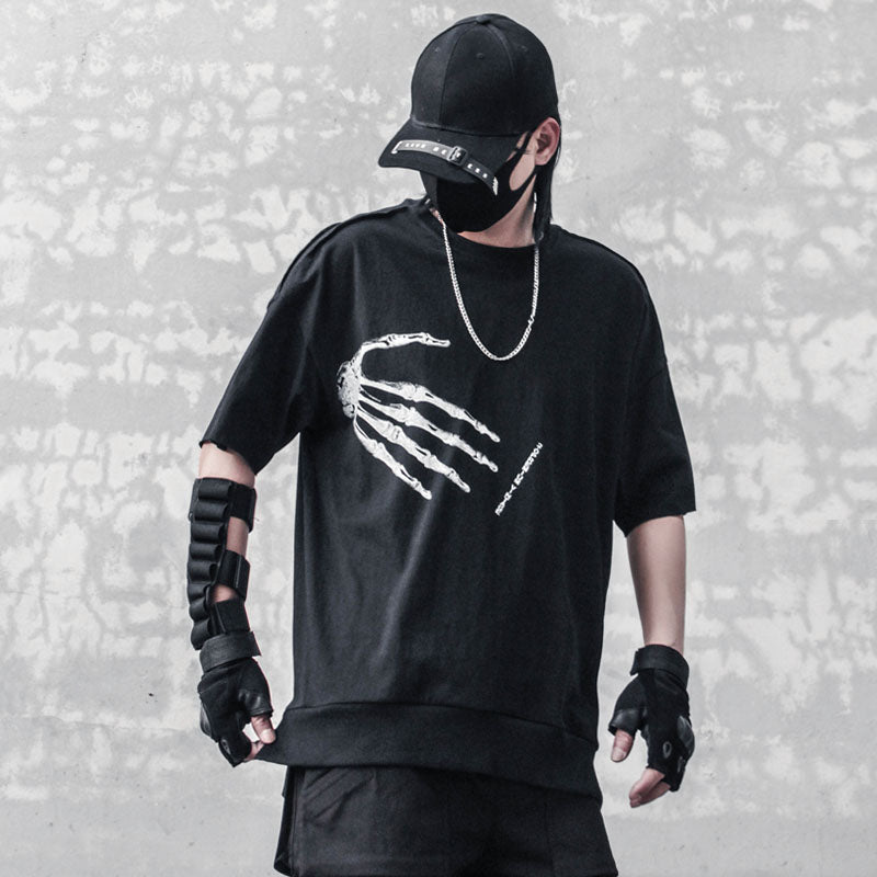 Skeleton Hand T-Shirt ,  - Streetwear Tee - Slick Street