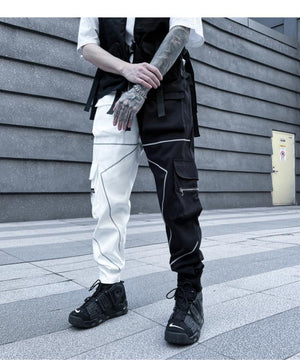 VXR1 Reflective Cargo Pants ,  - Streetwear Cargo Pants - Slick Street