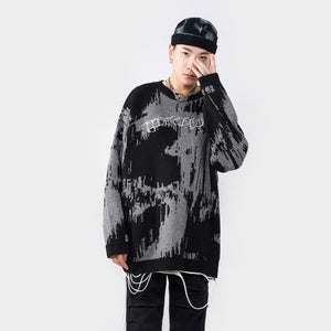Jacquard Two Tone Sweater ,  - Streetwear Sweater - Slick Street