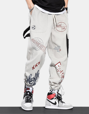 Alleye Gaze Joggers XS, Grey - Streetwear Joggers - Slick Street