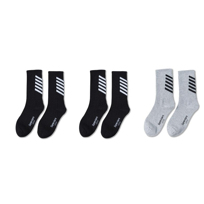 V1AZ Socks (3 PACK) 2 pcs black 1 gray, One Size - Streetwear Socks - Slick Street