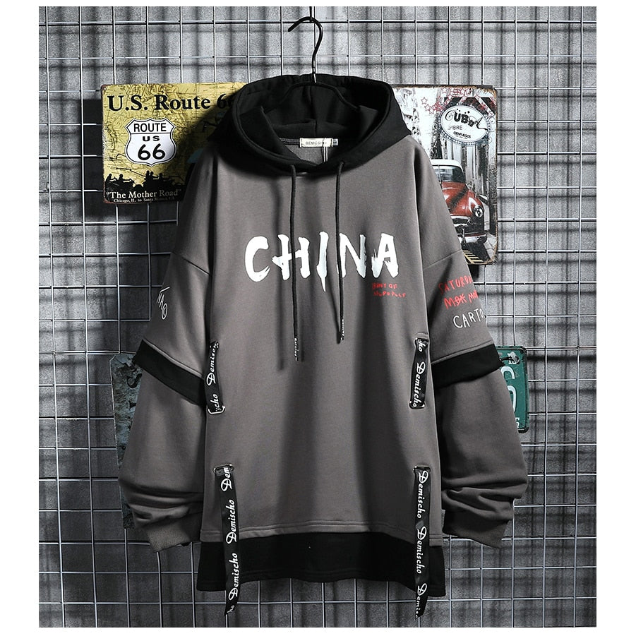 Bemo CHINA Hoodie Gray, XS - Streetwear Hoodie - Slick Street
