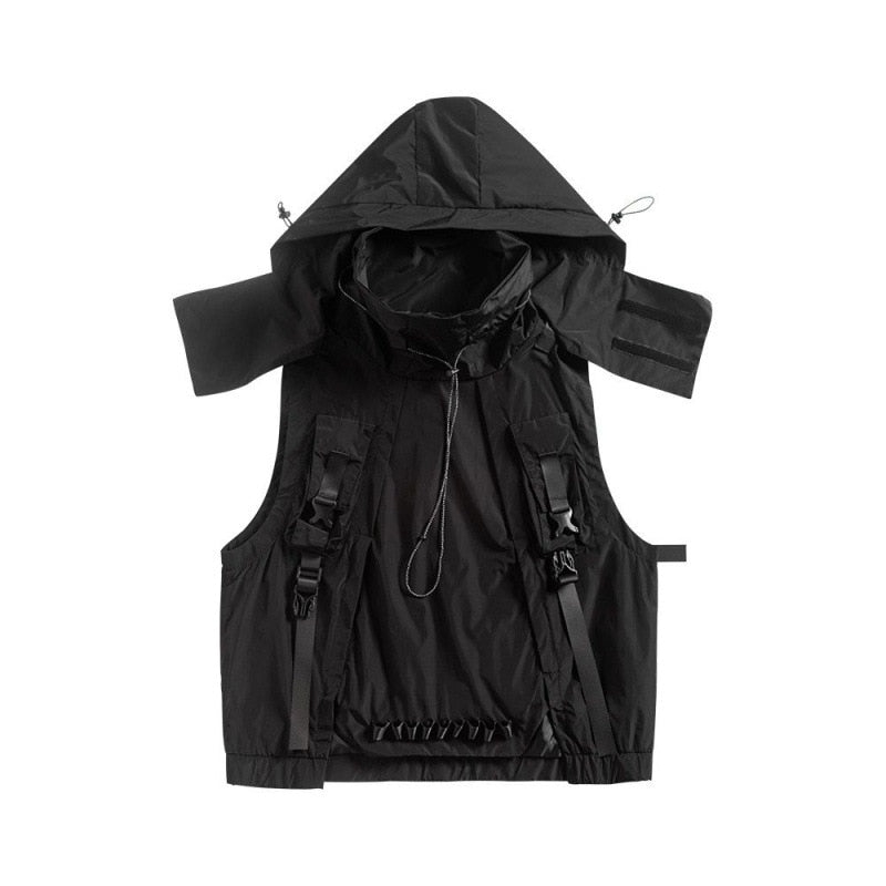 B1 Tactical Multi-Pocket Vest Black, XS - Streetwear Vest - Slick Street