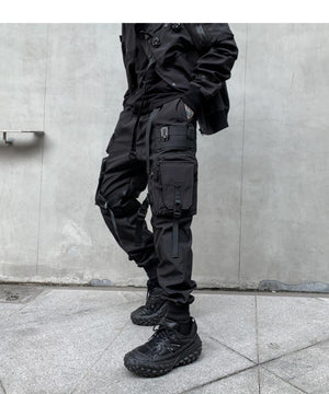 BlackOut Cargo Pants V2 ,  - Streetwear Cargo Pants - Slick Street