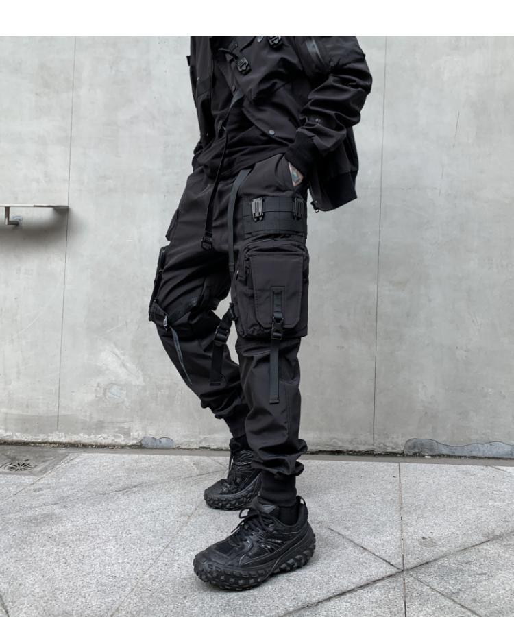 BlackOut Cargo Pants V2 ,  - Streetwear Cargo Pants - Slick Street