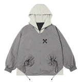 Dark 11 Techwear Jacket Gray, XS - Streetwear Jacket - Slick Street