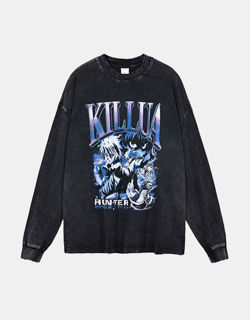 Killua Rookie Hunter Sweatshirt ,  - Streetwear Sweatshirt - Slick Street