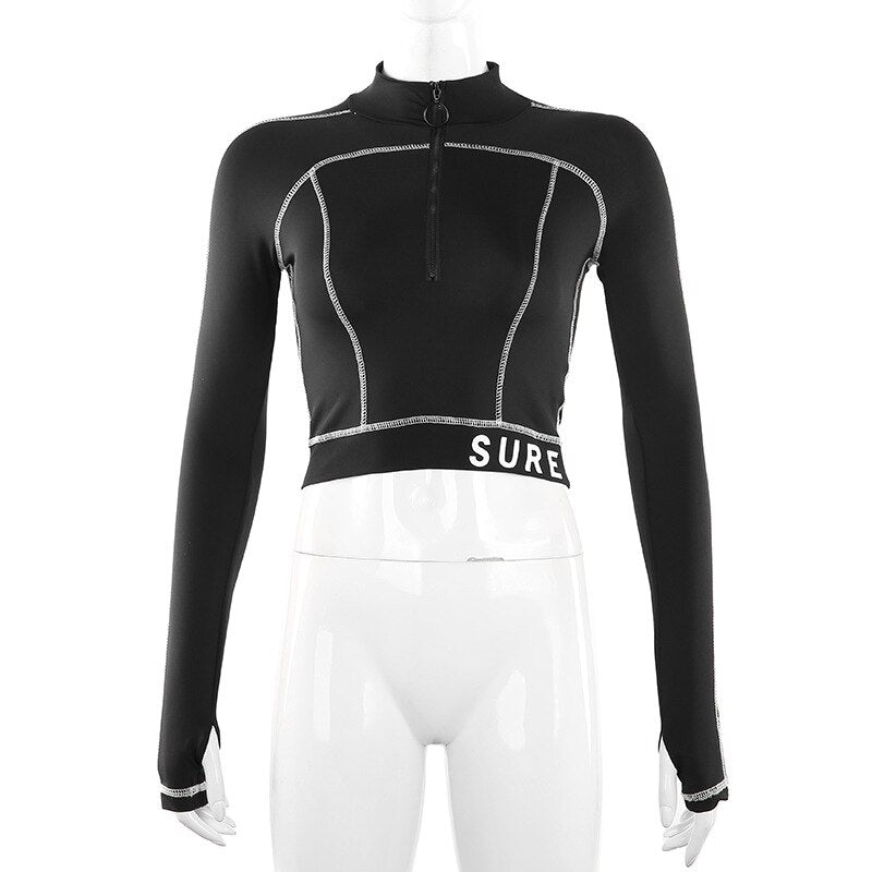 Sure Slim Cropped Top ,  - Streetwear Tops - Slick Street