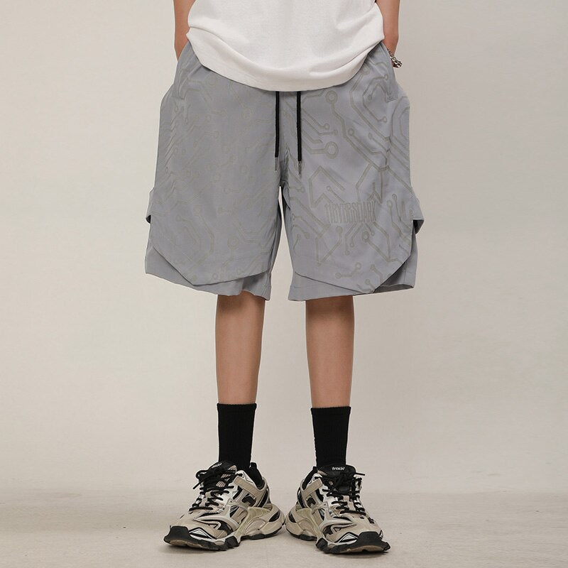 11BYBBSDARK Shorts Gray, XS - Streetwear Shorts - Slick Street