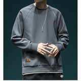 Henley Kind Sweatshirt Gray, XS - Streetwear Sweatshirts - Slick Street