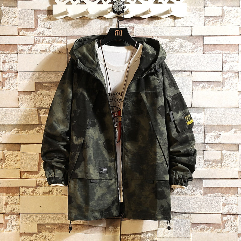 Soldier V1 Camo Jacket Green, XS - Streetwear Jacket - Slick Street