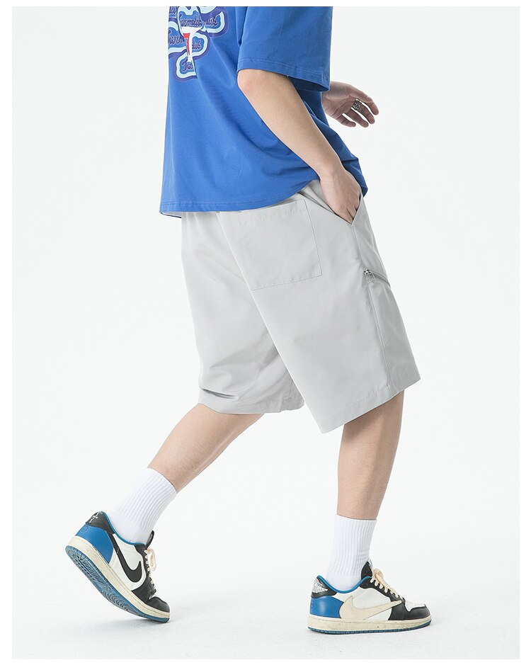 Y2K Centered Zipper Style Shorts ,  - Streetwear Shorts - Slick Street